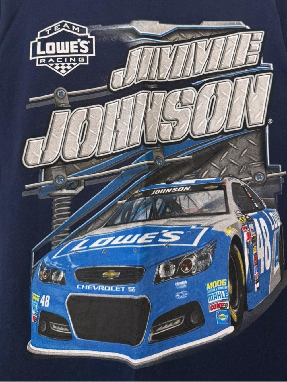 Jimmie Johnson NASCAR racing t-shirt size large